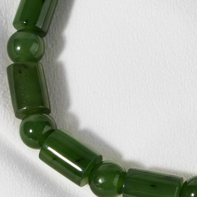 Vòng tay ngọc bích đốt trúc Ngọc Quý Gemstone