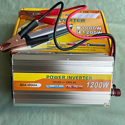 Kích Điện 12V lên 220V 1200W – Cao Cấp, Siêu Bền, Hiệu Quả Cho Phòng Khi Mất Điện