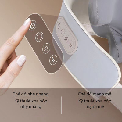 ￼Máy Massage Cổ Vai Gáy 6D BẢN CAO CẤP CÓ ĐÈN HỒNG NGOẠI , Đai Massage Cổ Vai Gáy Cắm Sạc PIN USB Tiện Lợi