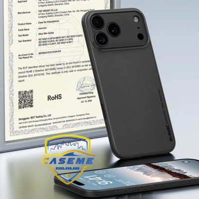 Ốp lưng siêu mỏng Memumi dành cho iPhone Air, iPhone 17, iPhone 17 Pro, iPhone 17 Pro Max - Hàng Chính Hãng