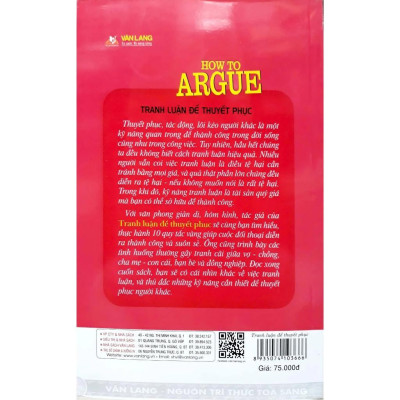 Sách - Tranh Luận Để Thuyết Phục - Jonathan Herring - VanLangBooks