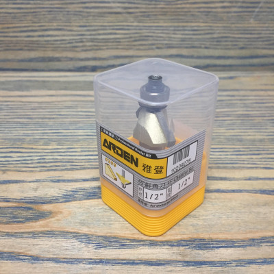 Mũi phay, mũi soi, mũi cắt vát cạnh 45 độ ổ bi 1/2"x1/2" (12.7mm) ARDEN