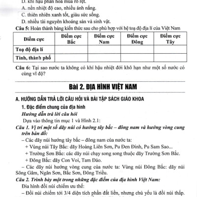 Hướng Dẫn Trả Lời Câu Hỏi Và Bài Tập Địa Lí Lớp 8 (Bám Sát SGK Kết Nối Tri Thức Với Cuộc Sống) _HA