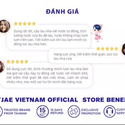 Cây Lau Nhà MyJae Đài Loan Sợi Microfiber Tự Vắt Kháng Khuẩn Ag+ 120cm