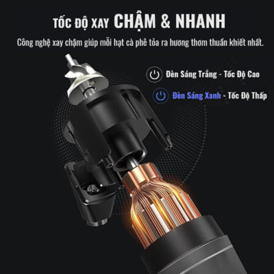 Máy xay hạt cà phê chuyên nghiệp Single Dose, tích hợp 36 chế độ xay, Thương hiệu Mỹ cao cấp HiBREW G5 - Hàng Nhập Khẩu
