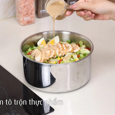 Bộ nồi chảo iNox cán rời 9 món - Không phủ lớp chống dính