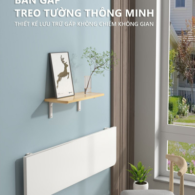 Bàn học gấp gọn thông minh có khe để đồ tiện dụng thương hiệu IGA -  GP302