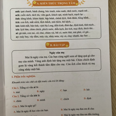 Qb - bài tập tuần tiếng việt 1/2 cánh diều