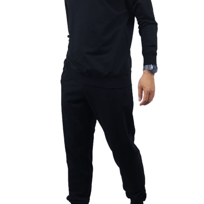 Bộ nỷ chui đầu họa tiết phản quang Novelty Regular fit đen NBNMMDMT3R230633B