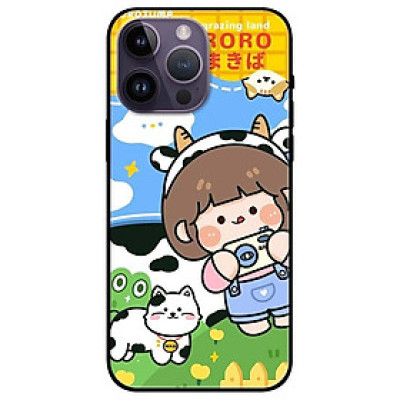 Ốp lưng dành cho Iphone 14 - Iphone 14 Plus - Iphone 14 Pro - Iphone 14 Pro Max - Cô Gái Và Mèo Đốm