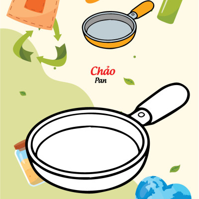 Sách - Bé tô màu và học tiếng anh theo chủ đề - Đồ dùng gia đình