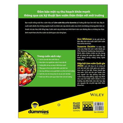 Sách - Làm Vườn Hữu Cơ For Dummies - Thái Hà Books
