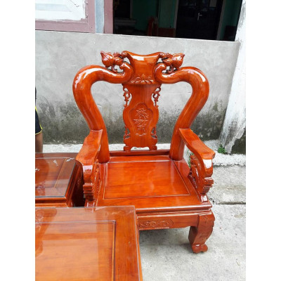 Bộ bàn ghế minh quốc đào gỗ xoan ta Tay 10 và Tay 12