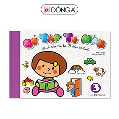 Sách - Bé Tập Tô Màu - Tập 3 - Dành Cho Trẻ Từ 3 Đến 6 Tuổi - Đông A
