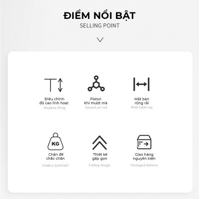 Bàn nâng hạ 2 tầng điều chỉnh chiều cao, bàn làm việc đứng gấp gọn thông minh - GN72