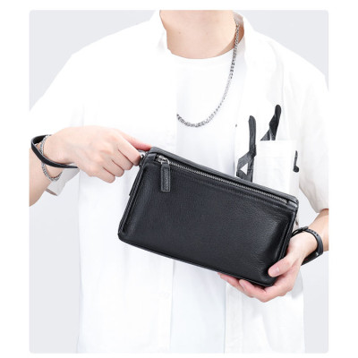 Túi đeo chéo nam nhỏ - Clutch da bò đa năng BHM6084