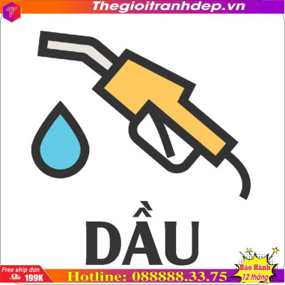 Tem phân biệt xăng, dầu, decal dán nắng bình xăng oil-1