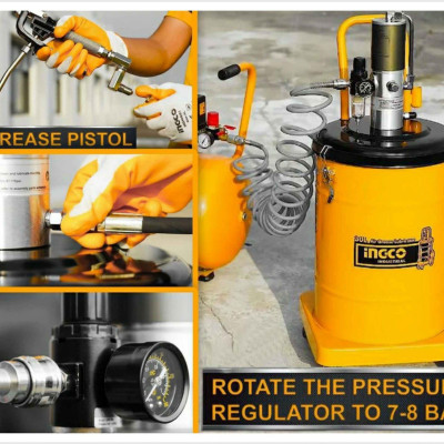 MÁY BÔI TRƠN DẦU MỠ 400BAR 30L INGCO AGL02301 - HÀNG CHÍNH HÃNG