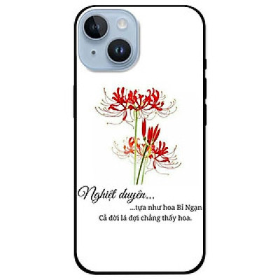 Ốp lưng dành cho Iphone 14 - Iphone 14 Plus - Iphone 14 Pro - Iphone 14 Pro Max - Hoa Bỉ Ngạn Thư Pháp