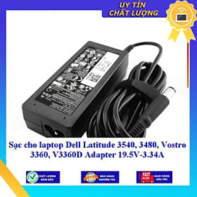 Sạc cho laptop Dell Latitude 3540 3480 Vostro 3360 V3360D Adapter 19.5V-3.34A - Hàng Nhập Khẩu New Seal