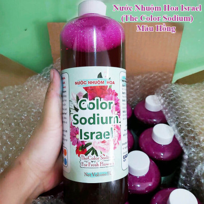 Nước Nhuộm Hoa Tươi Màu Hồng (Set 2 Chai) theo công nghệ Israel Color Sodium For Fresh Flowers giúp nhuộm đổi màu hoa cắt cành thành màu hồng đậm Pink