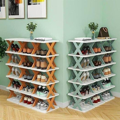 Kệ Để Giày Dép Chữ X Đa Năng 5 Tầng Hiện Đại