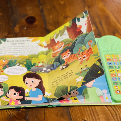 SÁCH ÂM THANH 30 NÚT- THẾ GIỚI ĐỘNG VẬT- Minh Trang– Thu Nấm tranh –Đinh Tị-NXB Thanh Niên