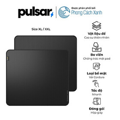 Lót chuột Pulsar ParaSpeed V2 (High Speed) Black - XL - Hàng chính hãng
