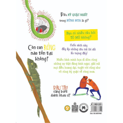 Sách - Những Câu Hỏi Tò Mò Và Giải Đáp Thú Vị Về Rừng Mưa - Huy Hoàng Bookstore