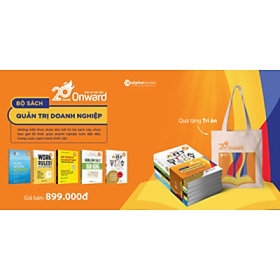 Bộ Sách Quản Trị Doanh Nghiệp (Kỷ niệm 20 năm AlphaBooks) - Tặng kèm túi canva