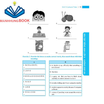 Sách - GLOBAL SUCCESS - Bài tập tiếng anh lớp 8 (không đáp án)