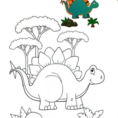 Sách - Bé Tập Tô Màu - Khủng Long