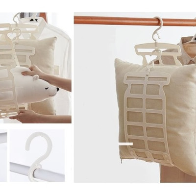 Móc phơi gối và thú nhồi bông Echo, thiết kế xinh xắn và lạ mắt có thể thay đổi độ rộng tùy theo kích thước đồ dùng cần phơi - nội địa Nhật Bản