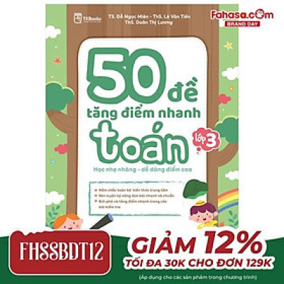 Sách - 50 Đề Tăng Điểm Nhanh Toán Lớp 3