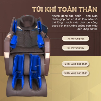 Ghế Massage Toàn Thân Lifesport LS-288, Ghế Massage Giảm Nhức Mỏi Toàn Thân Thư Giãn Tinh Thần Vô Cùng Tốt