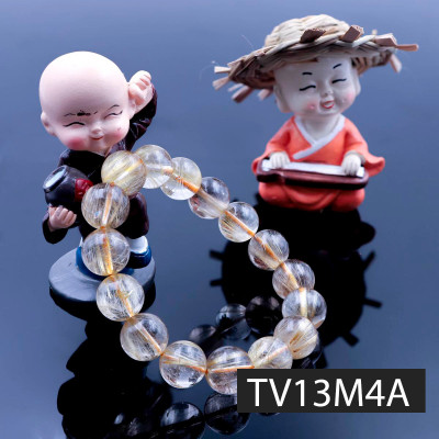 Vòng thạch anh tóc vàng by Anqlo Lusso 13mm-4A