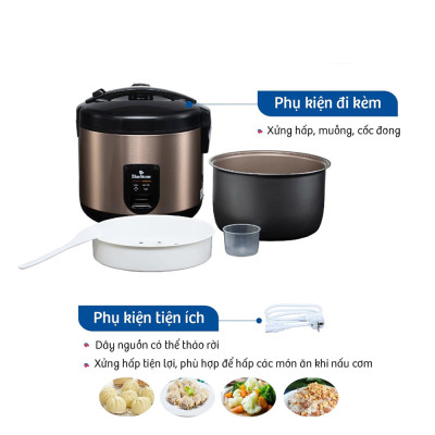 Nồi cơm điện tử Bluestone 2.8 Lít RCB-5538 - Hàng chính hãng