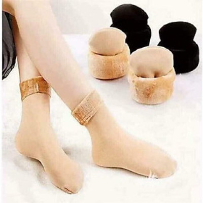 Bộ 10 đôi tất nữ lót lông sinh nhiệt siêu ấm ngày đại hàn Tặng 01 ĐÔI TẤT CÔNG CHÚA SIÊU XINH