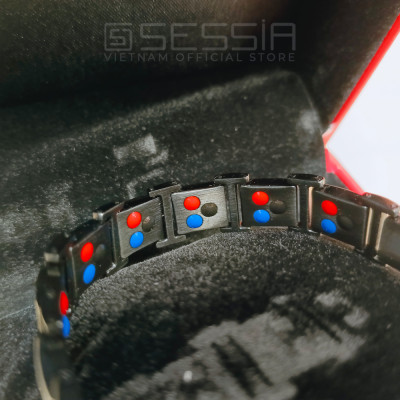 Vòng Đeo Tay Titanium Beauty Art (Màu Đen - Black) - PROJECT V - Tinh Tế và Sang Trọng - Hàng Chính Hãng