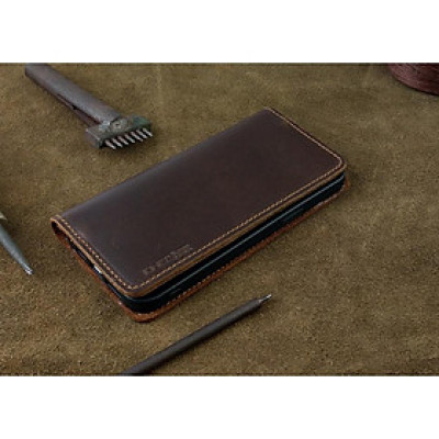 Bao da cho Iphone 14 pro max Handmade Da Bò Thật