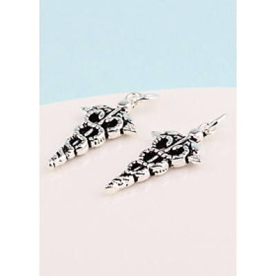 Combo 2 cái charm bạc cánh thiên thần treo - Ngọc Quý Gemstones