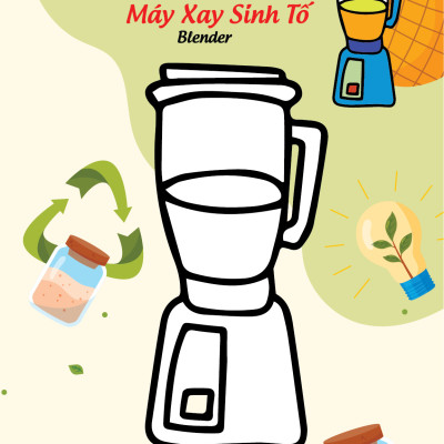 Sách - Bé tô màu và học tiếng anh theo chủ đề - Đồ dùng gia đình