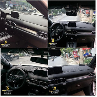 Thảm da Taplo Mazda CX8, CX-8 vân Carbon cao cấp