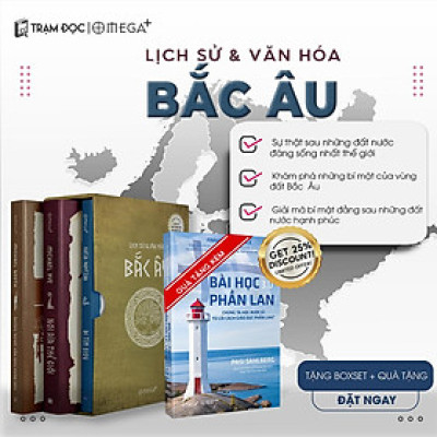 [ Thăng Long Books ] Bộ 3 Cuốn Sách Về Bắc Âu ( Tặng kèm Boxse )