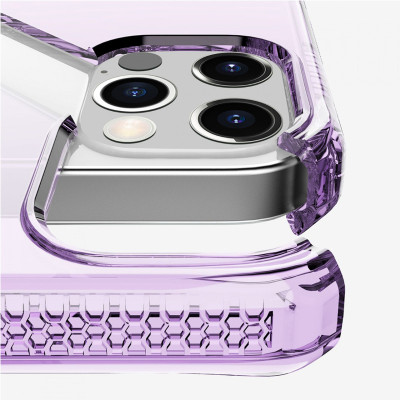 Ốp Lưng Chống Sốc Quân Sự, Kháng Khuẩn iPhone 12/12 Pro/12 Pro Max ITSKINS Spectrum // Clear Antimicrobial - Hàng Chính Hãng