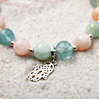 Vòng tay phong thủy Beryl Pastel  VT006  BlackMount