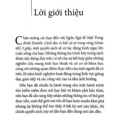Ngôn Ngữ Bí Mật Trong Kinh Doanh (Tái Bản)