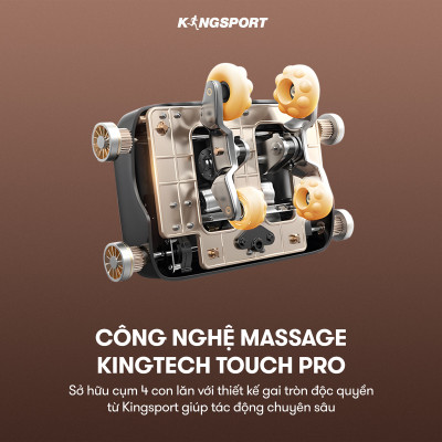 CHỈ GIAO MIỀN BẮC | Ghế massage toàn thân Kingsport G85 con lăn di động 3D, con lăn bắp chân chuyên biệt, công nghệ ion âm