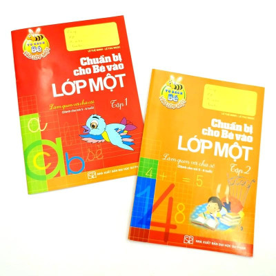 Combo Làm Quen Với Chữ Cái - Chuẩn Bị Cho Bé Vào Lớp 1 -Tập 1 Và 2 - Tủ Sách Bé Vào Lớp 1 (Bộ 2 Tập)