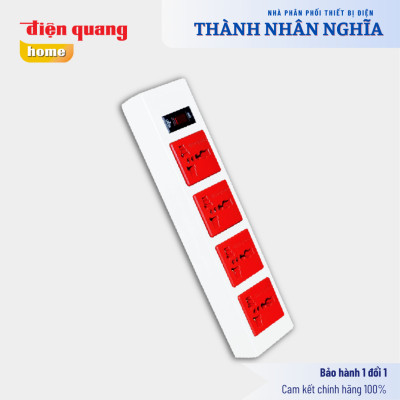 Ổ cắm Điện Quang ECO ĐQ ESK 43ECO (4 lỗ 3 chấu) - Hàng chính hãng